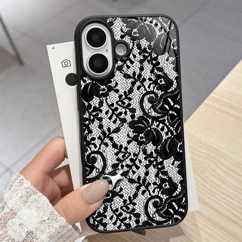 The Bloom — Clear Lace Flower Case