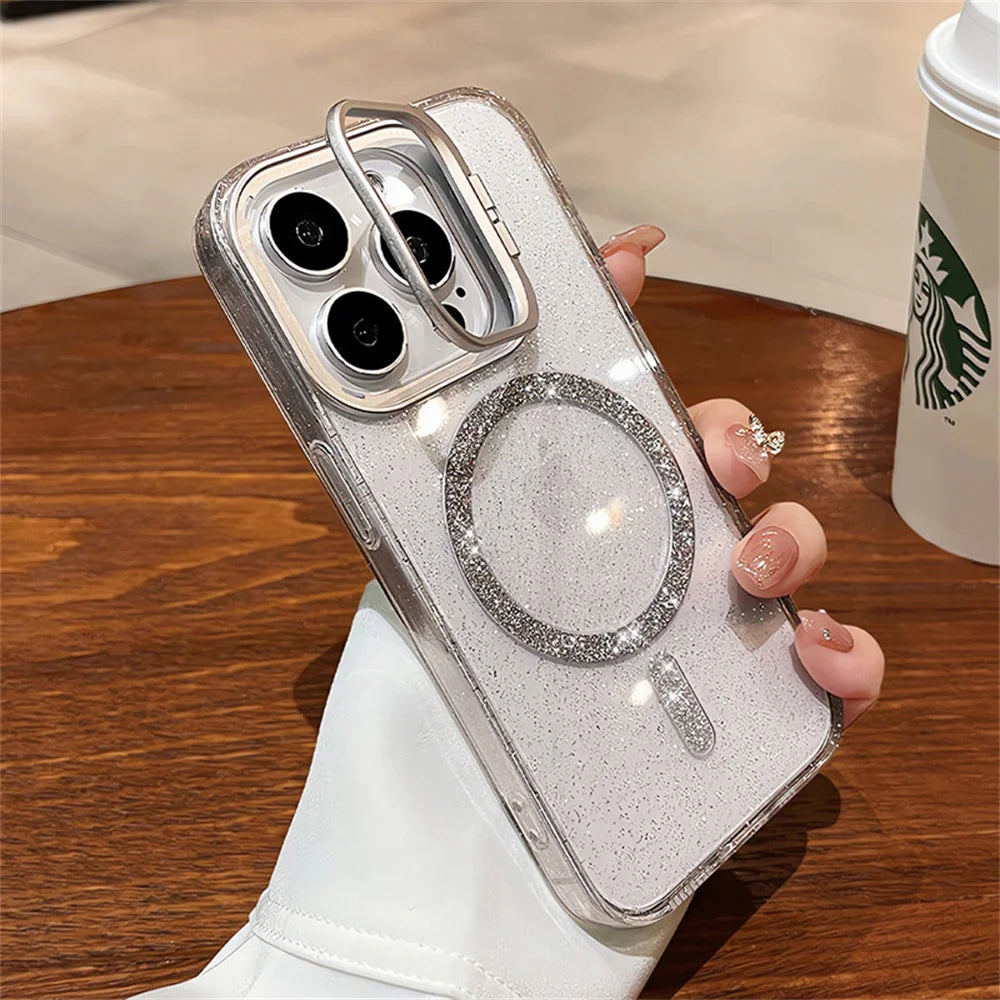 The Sparkle — Glitter MagSafe Case with Stand