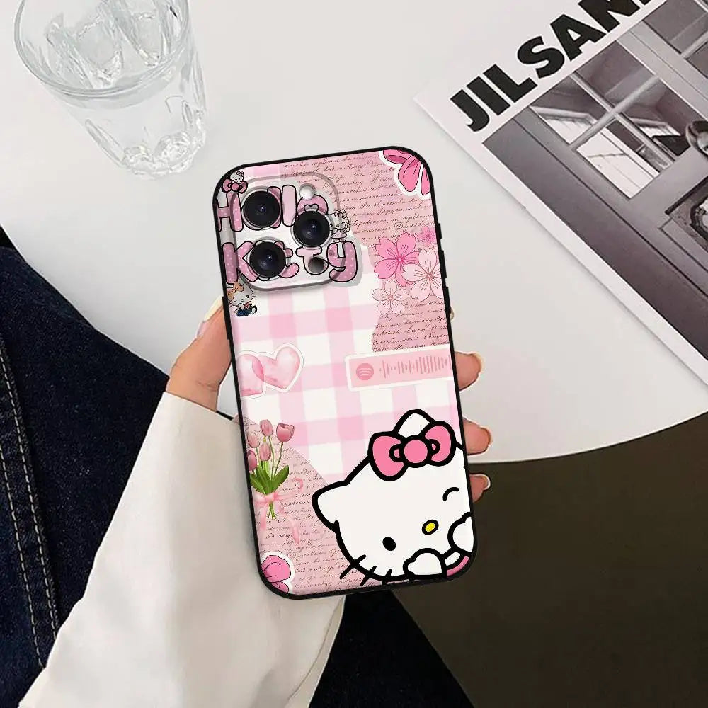 Hello Kitty Black Silicone Case