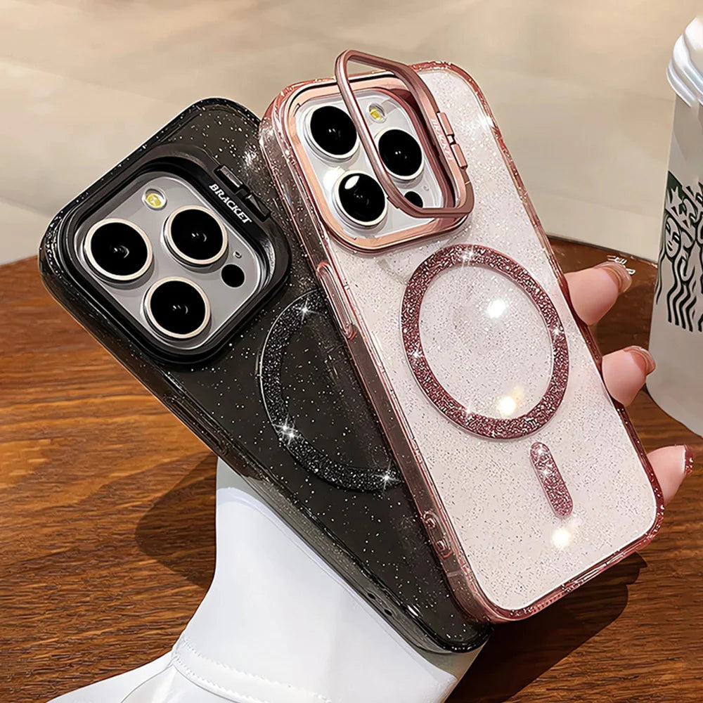 The Sparkle — Glitter MagSafe Case with Stand