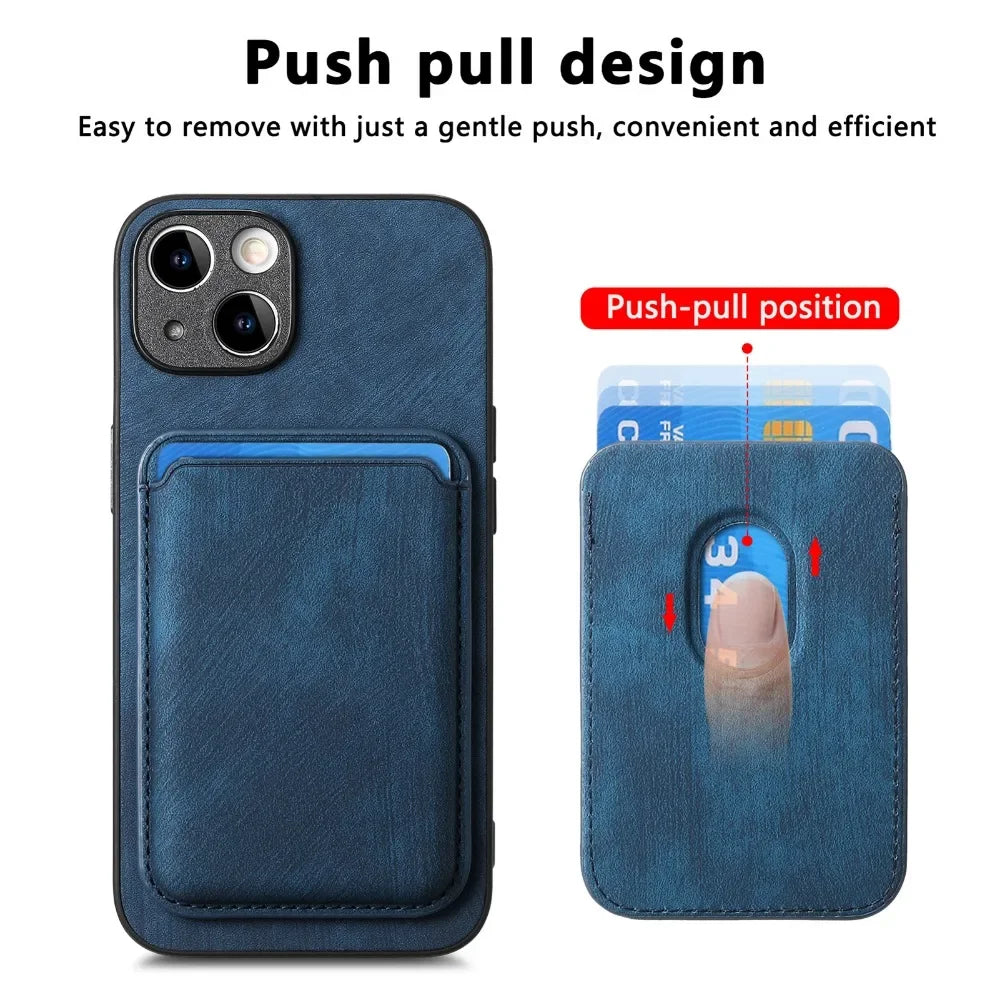 The Heritage — Vintage Leather Case with Magnetic Wallet