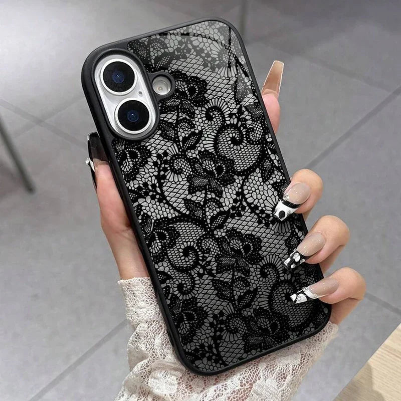 The Bloom — Clear Lace Flower Case