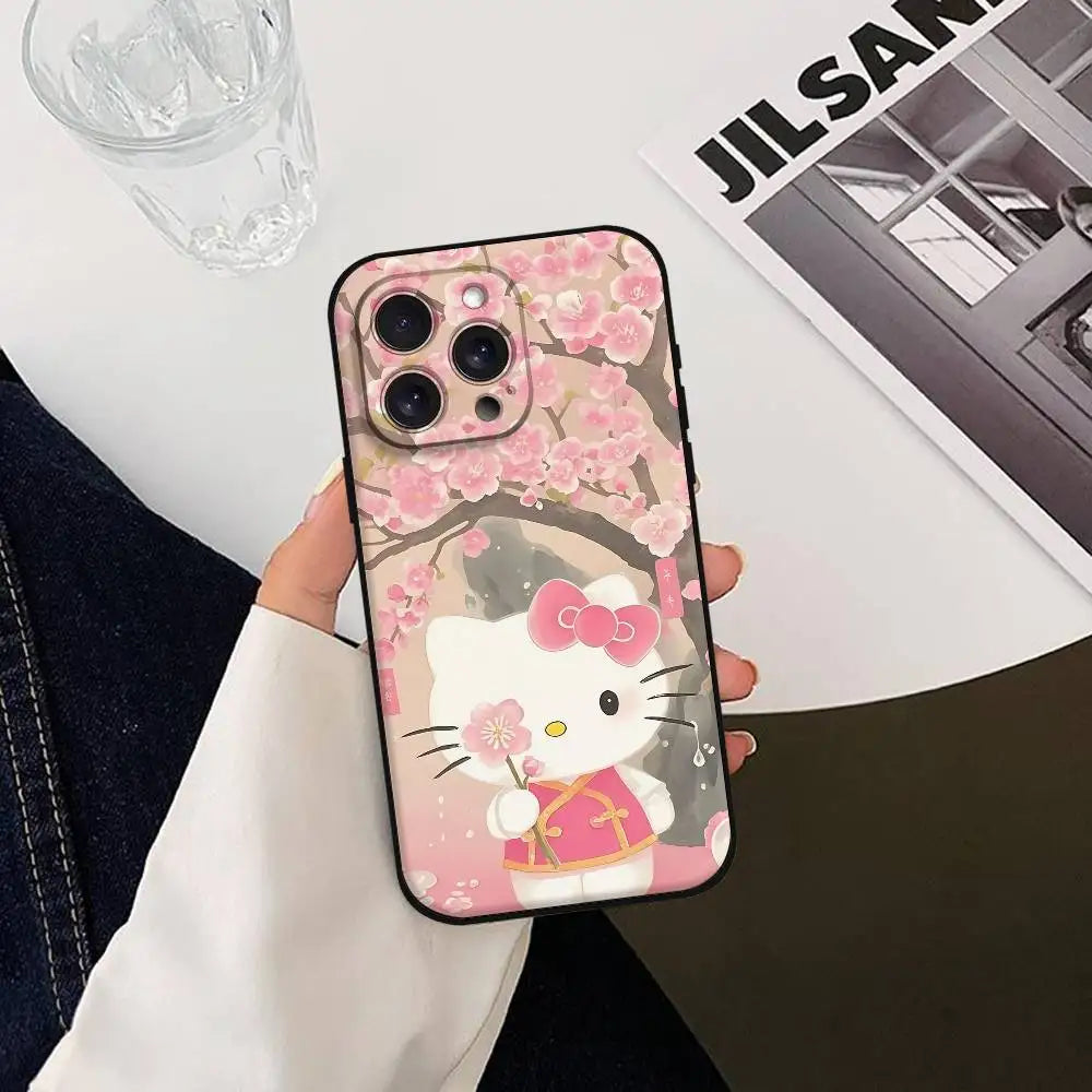 Hello Kitty Black Silicone Case
