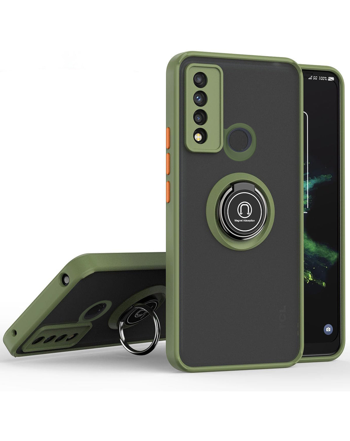 Kickstand Case for TCL 30 — Green