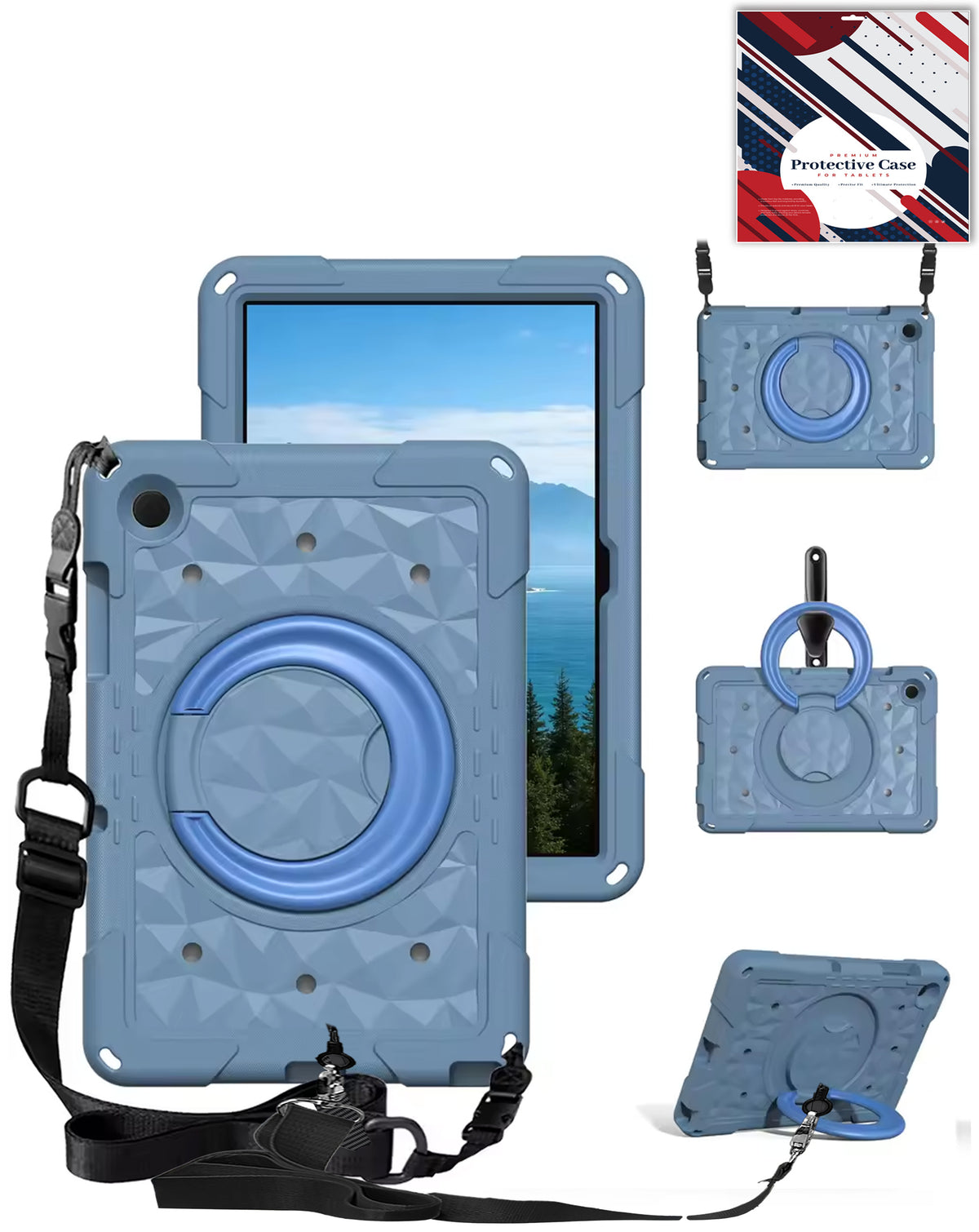 Full-Body Case for Galaxy Tab A9 Plus 2023 11 X210 X216 X218 — Slate Blue