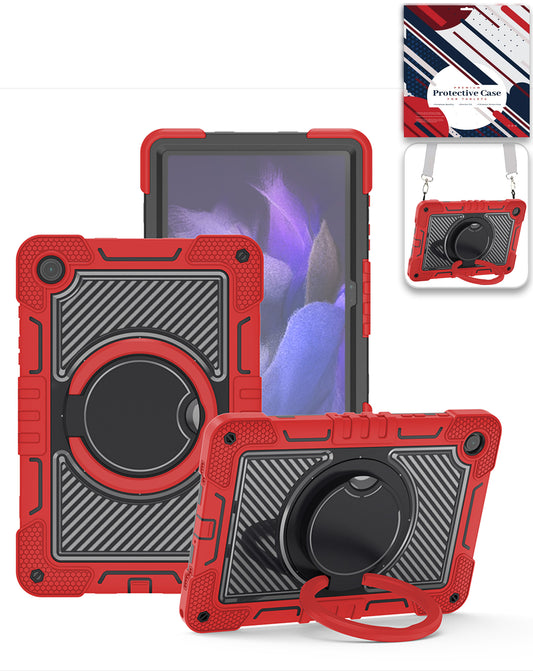 Heavy-Duty Shockproof Kickstand Case for Galaxy Tab A9 Plus / Tab A11 Plus — Red