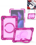 Heavy-Duty Shockproof Kickstand Case for Galaxy Tab A9 Plus / Tab A11 Plus — Hot Pink