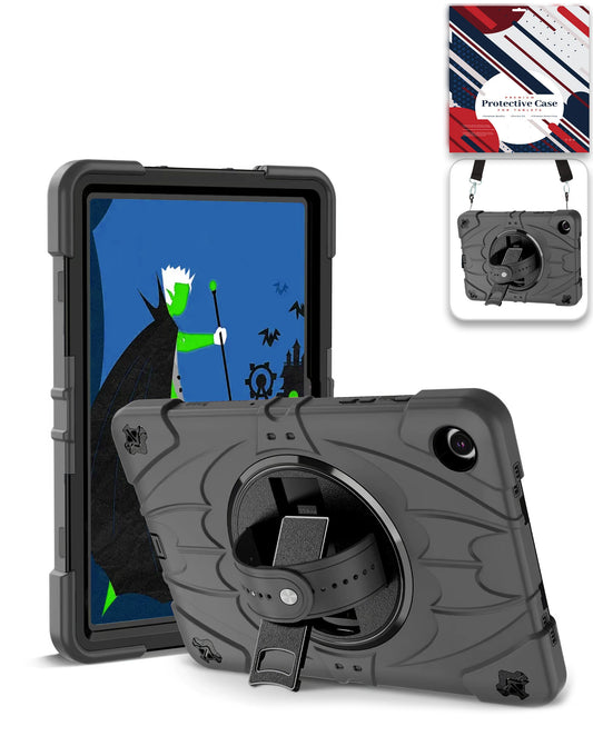 Heavy-Duty Shockproof Kickstand Case for Galaxy Tab A9 Plus / Tab A11 Plus — Black