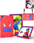 Heavy-Duty Shockproof Kickstand Case for Galaxy Tab A9 Plus 2023 11 X210 X216 X218 — Red & Blue