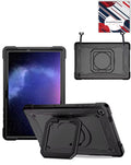 Kickstand Full-Body Case for Galaxy Tab A9 Plus 2023 11 X210 X216 X218 — Black