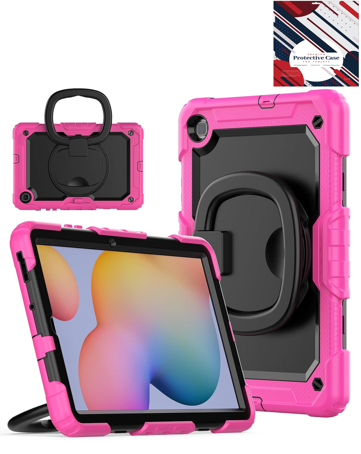 Soft Silicone Full-Body Case for Galaxy Tab S6 lite 10.4 — Rose Pink
