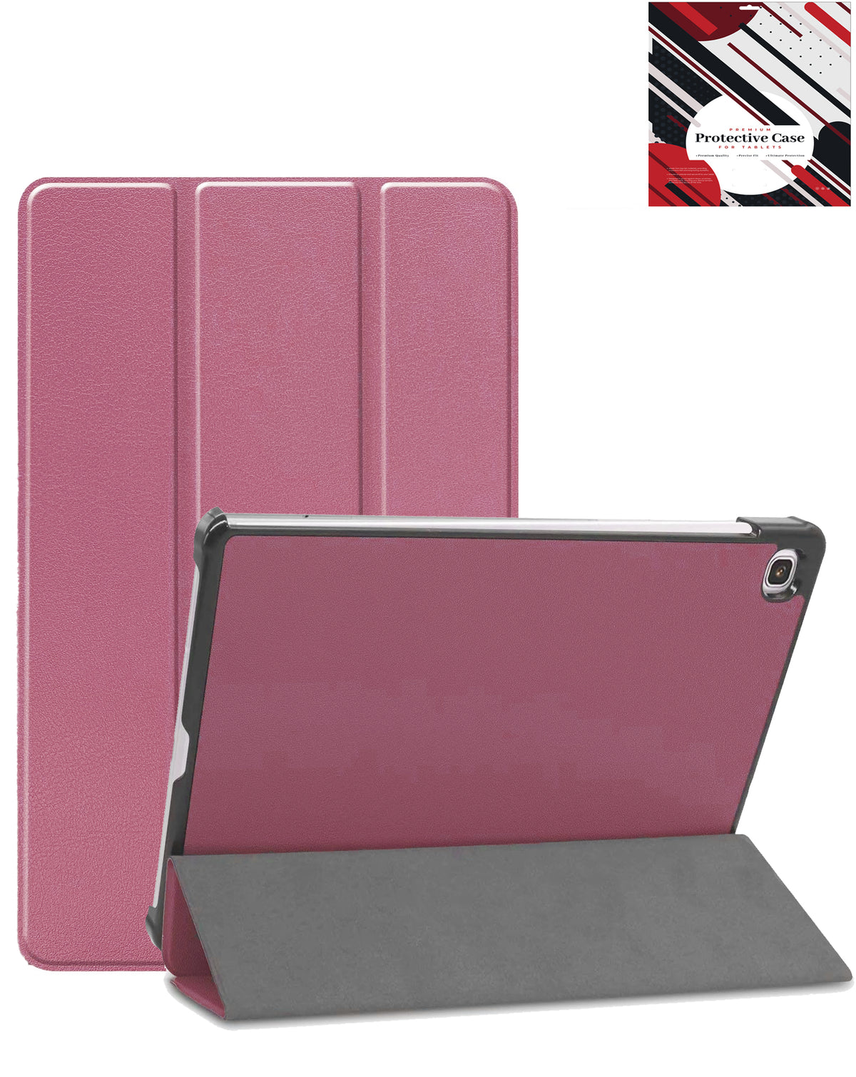 Heavy-Duty Shockproof Kickstand Case for Galaxy Tab S6 lite 10.4 — Pink