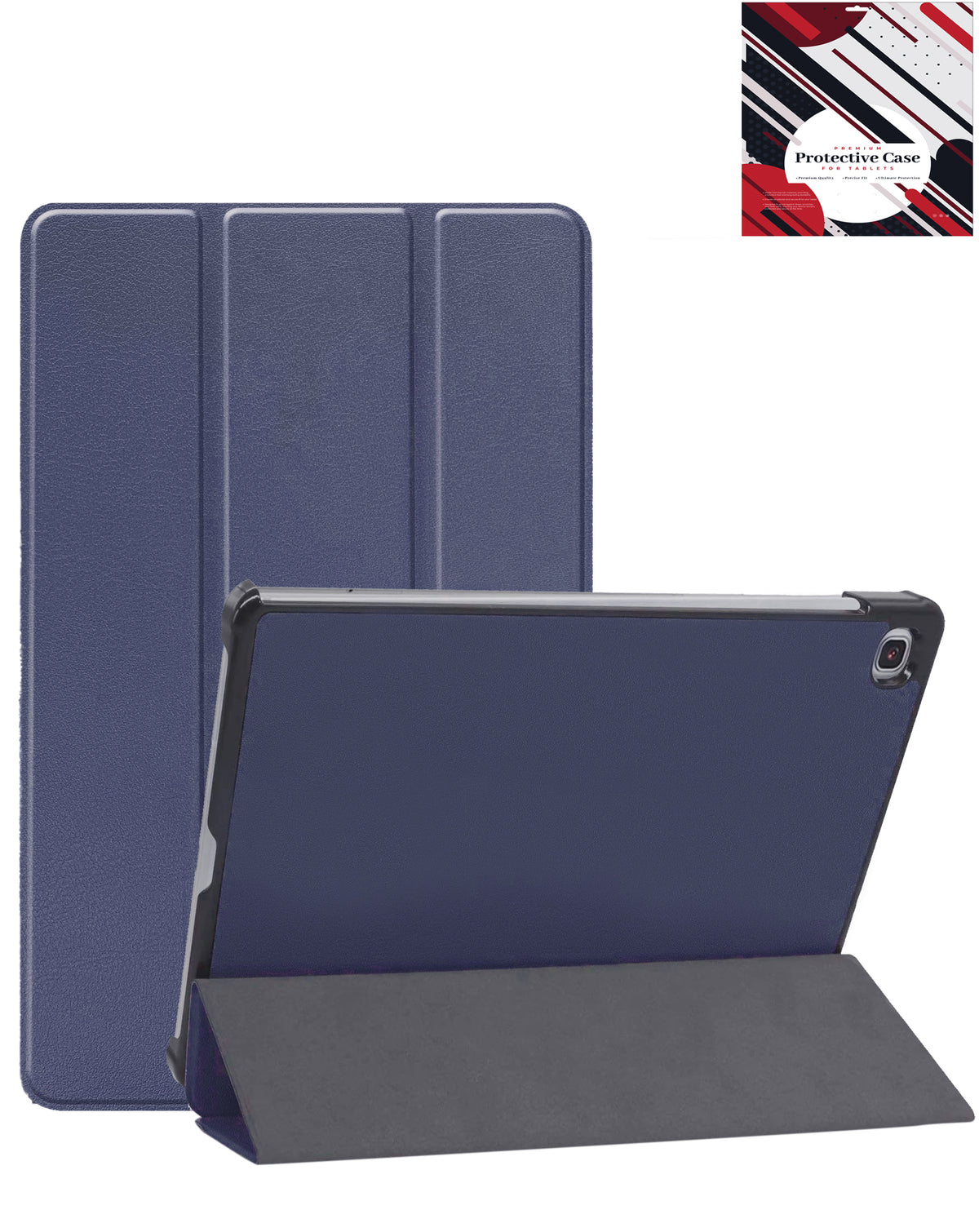 Heavy-Duty Shockproof Kickstand Case for Galaxy Tab S6 lite 10.4 — Dark Blue