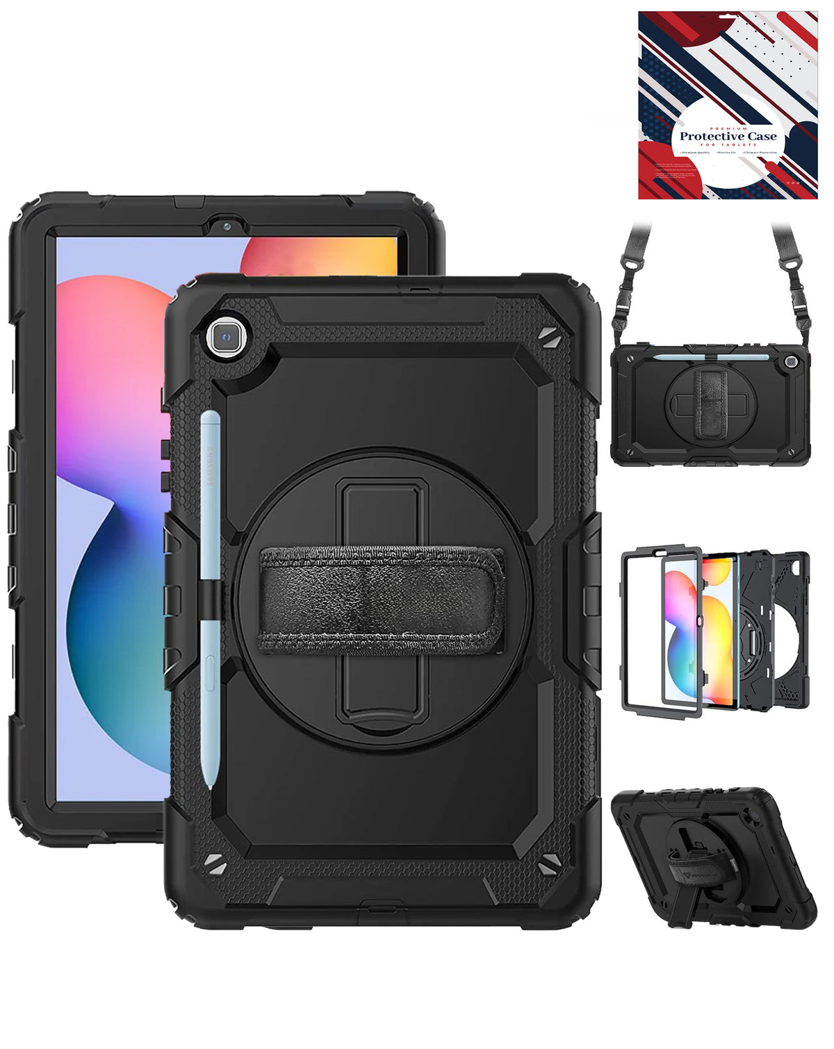 Soft Silicone Case for Galaxy Tab S6 lite 10.4 — Black