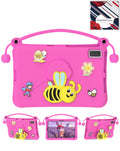 Heavy-Duty Shockproof Kickstand Kids Case for Galaxy Tab S9 / Tab S9 FE / Tab S10 FE / Tab S10 Lite — Hot Pink