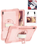 Kickstand Full-Body Case for Galaxy Tab S9 / Tab S9 FE / Tab S10 FE / Tab S10 Lite — Pink