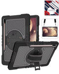 Kickstand Full-Body Case for Galaxy Tab S9 / Tab S9 FE / Tab S10 FE / Tab S10 Lite — Black