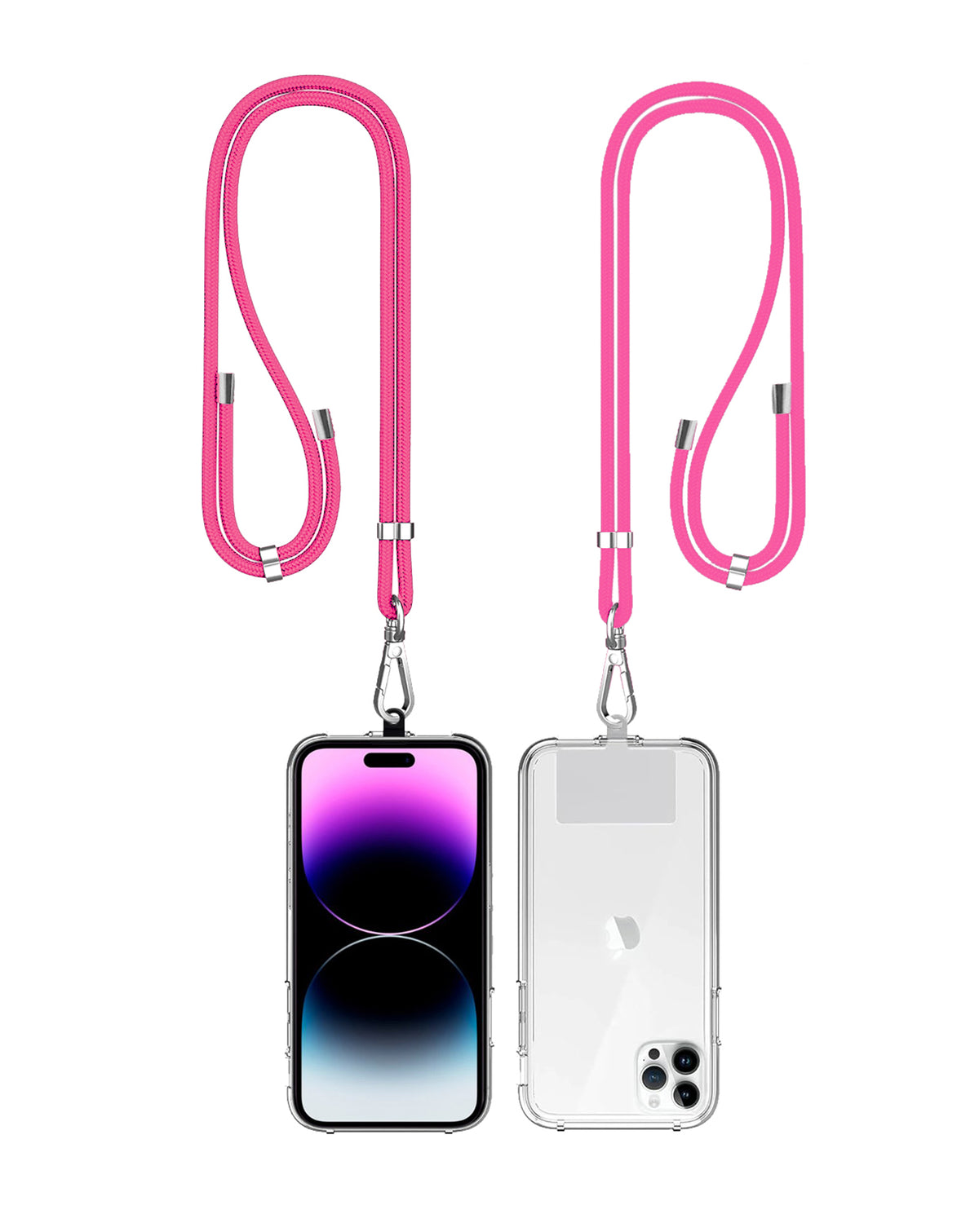 Mobile Phone Straps with Card Holder - Pink — 2ft