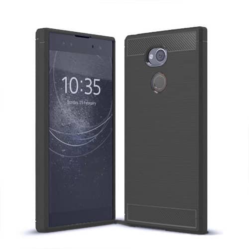 Sonny Xperia XA2 Armor Dual Layer Impact Shockproof Cover -Black