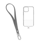 Silicone Braided Wrist Lanyard — 0.4ft, Dark Gray