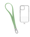 Silicone Braided Wrist Lanyard — 0.4ft, Matcha Green