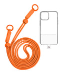 Adjustable Braided Phone Lanyard — 3.6ft, Orange
