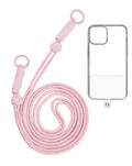 Adjustable Braided Phone Lanyard — 3.6ft, Pink