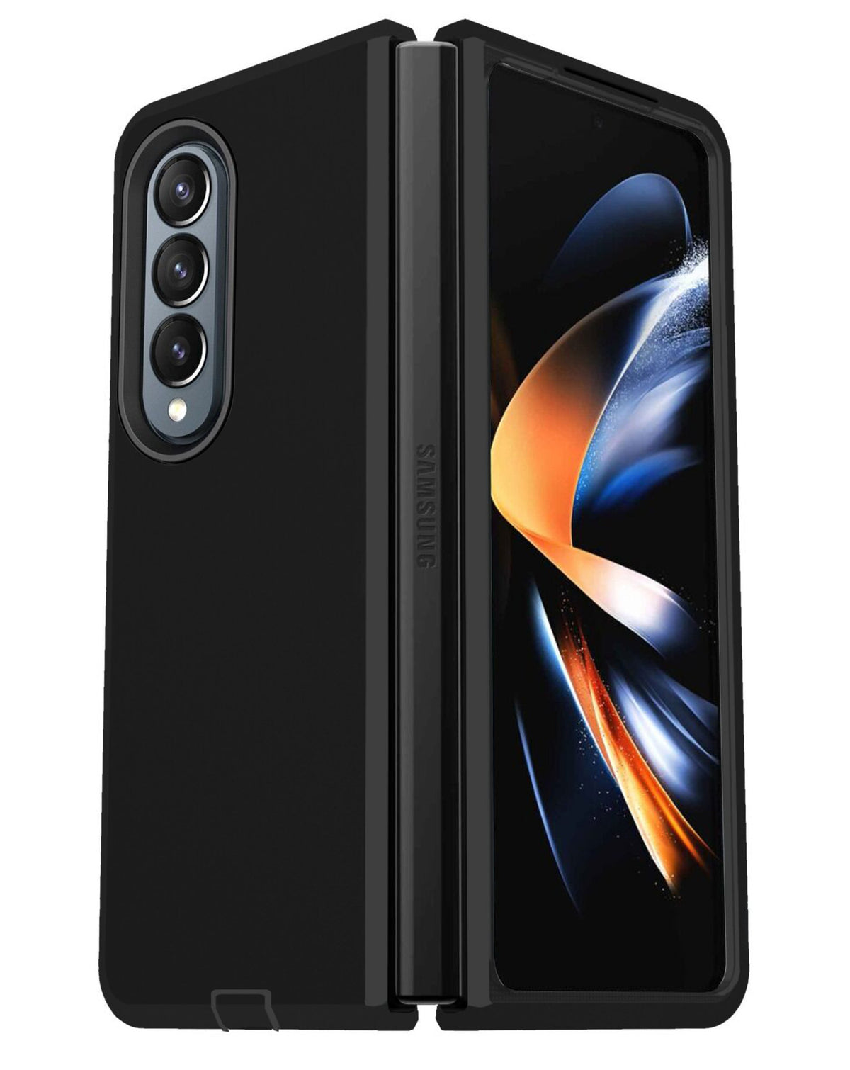 Heavy-Duty Shockproof Case for Galaxy Z Fold 4 — Black