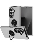 Magnetic Heavy-Duty Shockproof Case for Galaxy Z Fold 8 Ultra / Fold 7 — Silver
