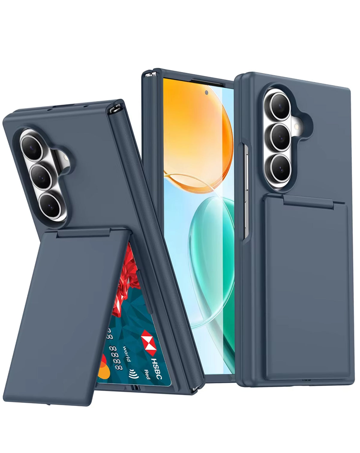 Wallet Case for Galaxy Z Fold 8 Ultra / Fold 7 — Blue