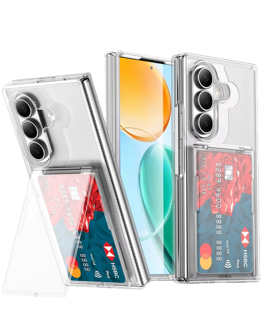 Wallet Crystal Clear Case for Galaxy Z Fold 8 Ultra / Fold 7 — Clear