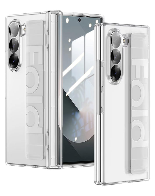 Heavy-Duty Shockproof Kickstand Crystal Clear Case for Galaxy Z Fold 8 Ultra / Fold 7 — Clear