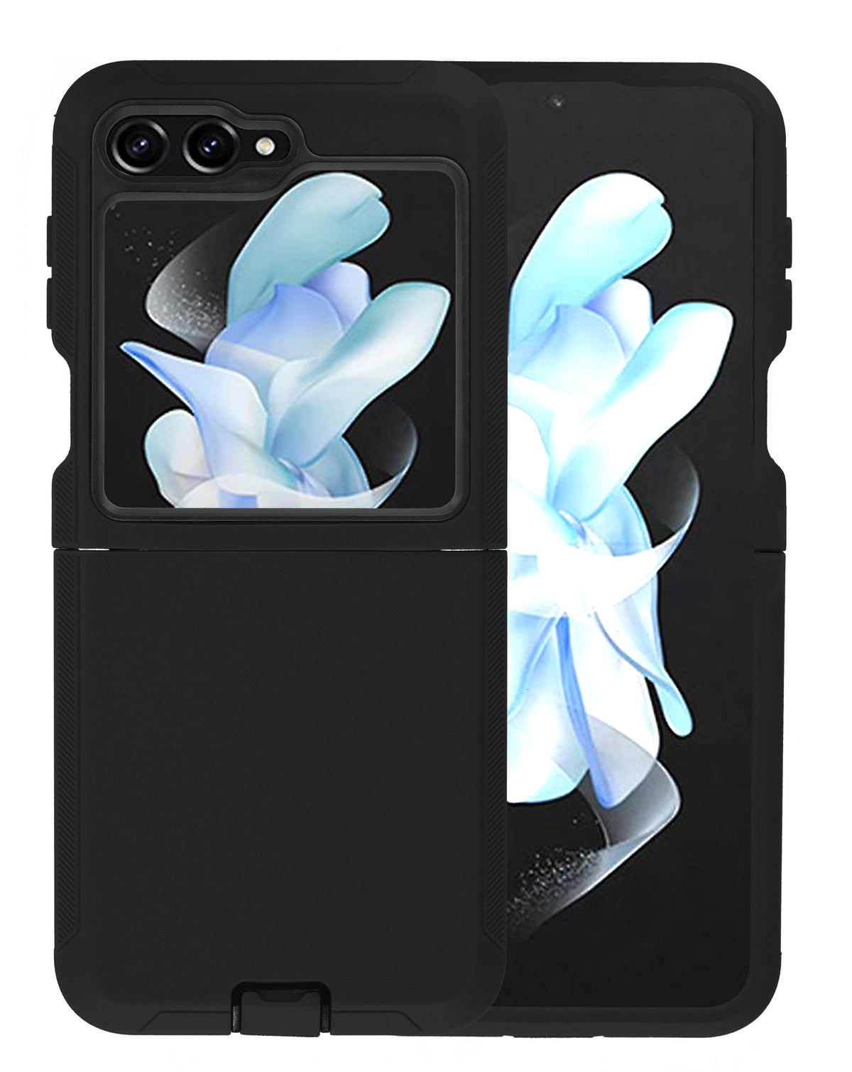 Heavy-Duty Shockproof Case for Galaxy Z Flip 5 — Black
