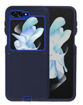Heavy-Duty Shockproof Case for Galaxy Z Flip 6 / Z Flip 7 FE — Navy Blue