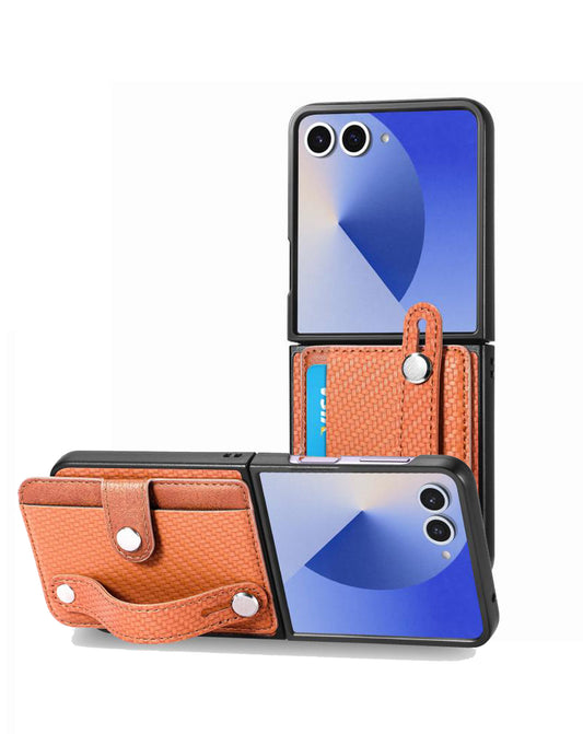 Wallet Case for Galaxy Z Flip 7 — Brown