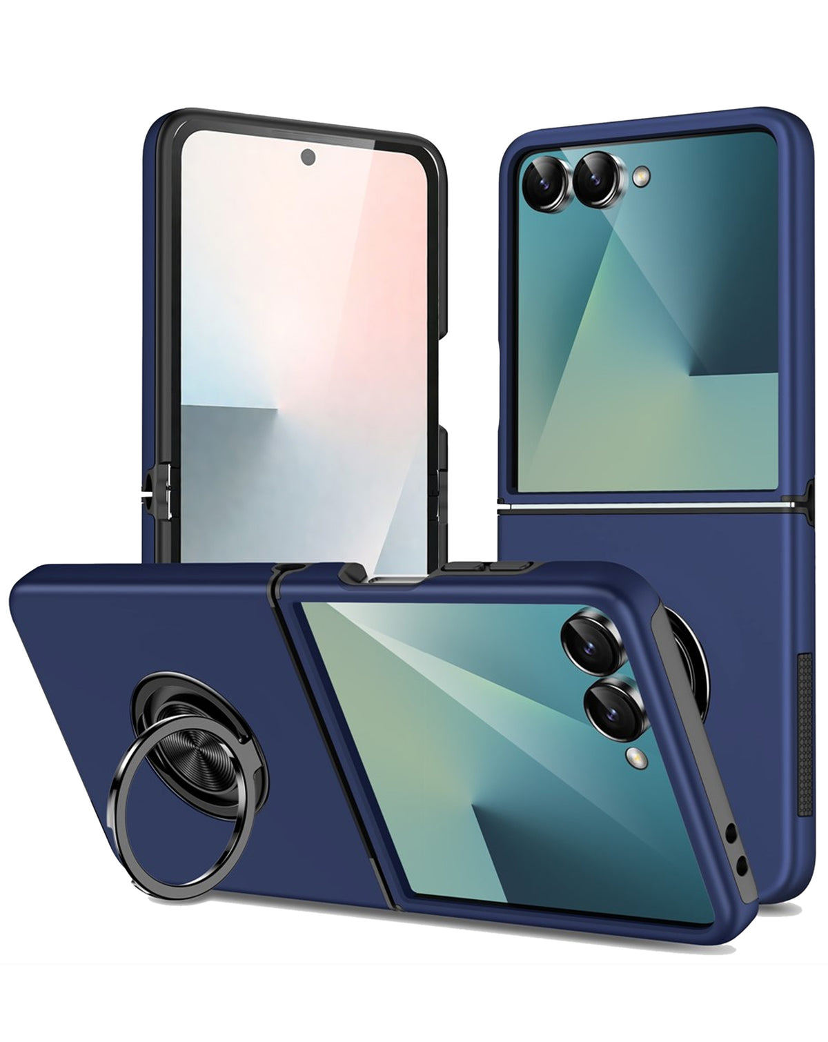 Magnetic Heavy-Duty Shockproof Case for Galaxy Z Flip 8 — Blue