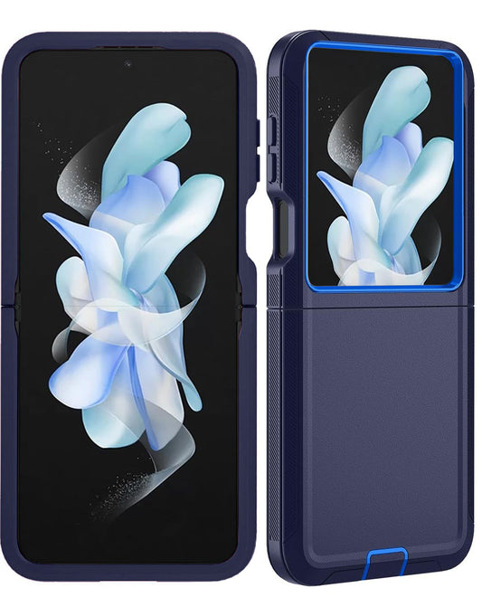 Heavy-Duty Shockproof Case for Galaxy Z Flip 8 — Navy Blue
