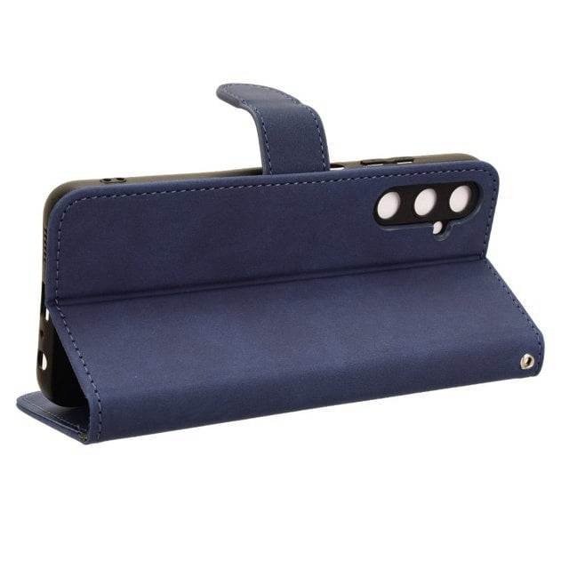 Wallet Leather Case for Galaxy A05S — Blue