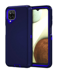 Heavy-Duty Shockproof Case for Galaxy A12 — Navy Blue