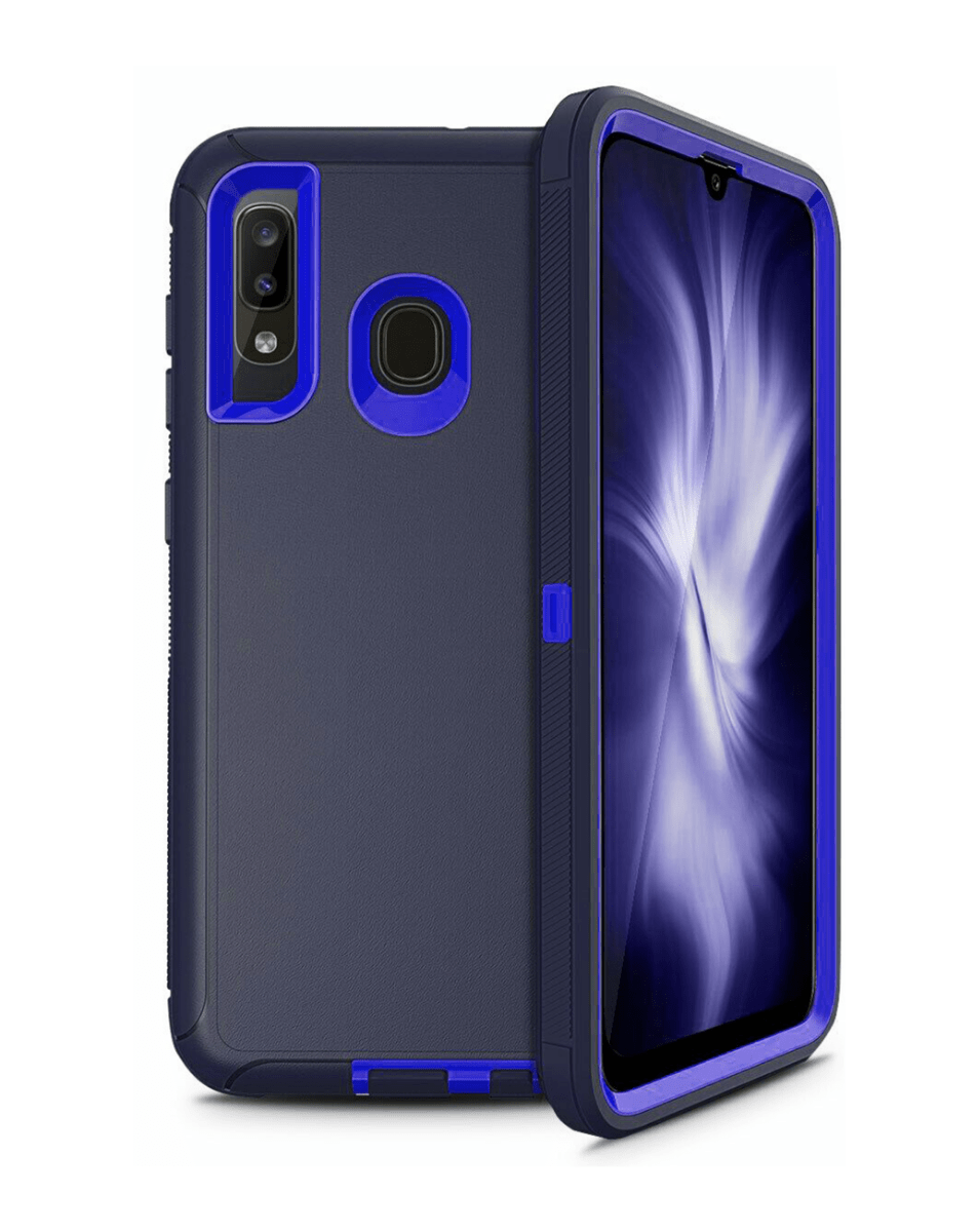 Heavy-Duty Shockproof Case for Galaxy A50s / A50 / A30s / A30 / A20 — Navy Blue