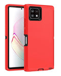 Heavy-Duty Shockproof Case for Galaxy A22 5G — Red & Black