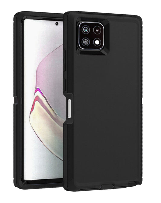 Heavy-Duty Shockproof Case for Galaxy A22 5G — Black