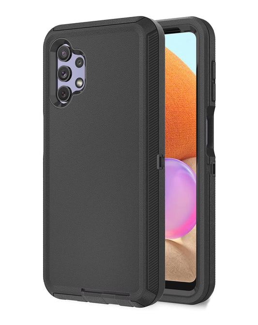 Heavy-Duty Shockproof Case for Galaxy A32 5G — Black