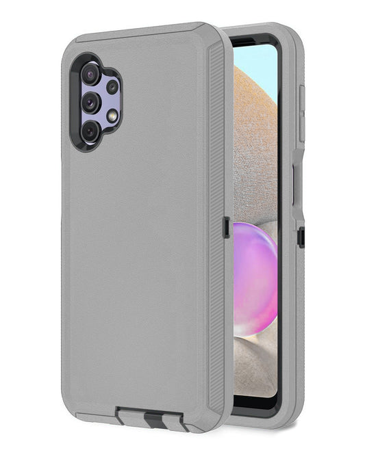 Heavy-Duty Shockproof Case for Galaxy A32 5G — Gray & Black