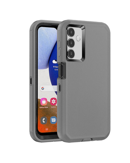 Heavy-Duty Shockproof Case for Galaxy A34 5G — Dark Gray & Black