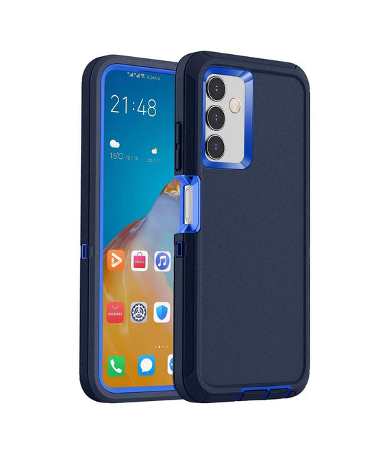 Heavy-Duty Shockproof Case for Galaxy A34 5G — Navy Blue