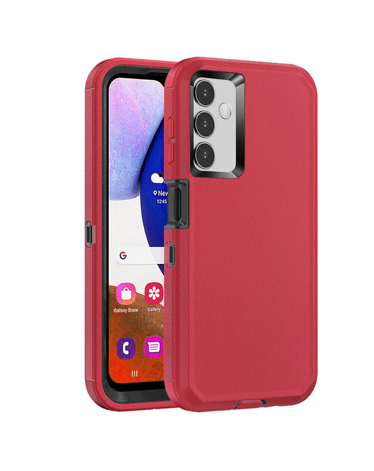 Heavy-Duty Shockproof Case for Galaxy A34 5G — Red & Black