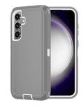 Heavy-Duty Shockproof Case for Galaxy A35 5G — Dark Gray & White
