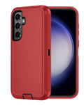 Heavy-Duty Shockproof Case for Galaxy A35 5G — Red & Black