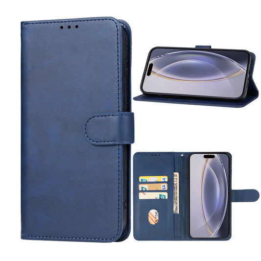 Wallet Leather Case for Galaxy A42 5G — Navy Blue